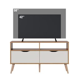 Rack Suspenso para Tv Ate 50 Polegadas Lisboa M-103 Freijo Off White Colibri Moveis - 6