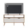 Rack Suspenso para Tv Ate 50 Polegadas Lisboa M-103 Freijo Off White Colibri Moveis - 6