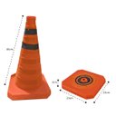 Ver imagem 2 de Cone Dobravel Retratil Faixa Refletiva Portatil Flexivel Obra Trafego Seguranca Estacionamento Estra