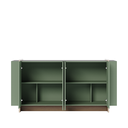 Ver imagem 3 de Buffet 04 Portas Detalhe Metálico Copacabana Hortelã/amêndoa/ouro - Colibri