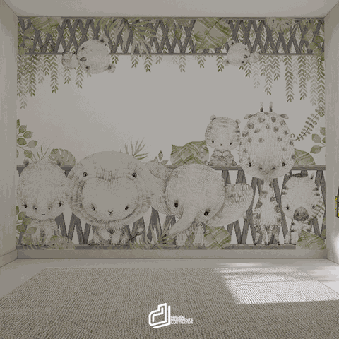 Painel Safari Aquarela-md23