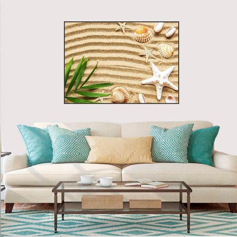 Quadro Canvas Conchas e Estrelas do Mar 60x90