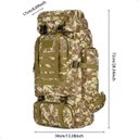Ver imagem 2 de Mochila Lorben Camuflada Militar Trilha Camping Trekking Aventura 80 Litros