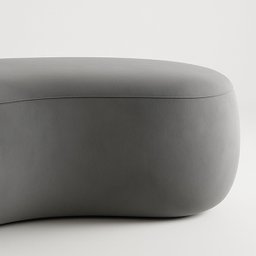 Puff Redondo Orgânico Moderno Feijão Sala Quarto Recpção Luxo 100cm - 3