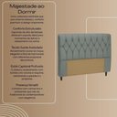 Ver imagem 3 de Cabeceira Cama Box Casal King Size 195cm Eloá Estofada Suede Premium Bege