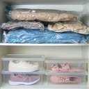 Ver imagem 5 de Kit 8 Sacos a Vácuo para Roupas 55x90cm Organização Armário Vac Bag Grande Impermeável Ordene