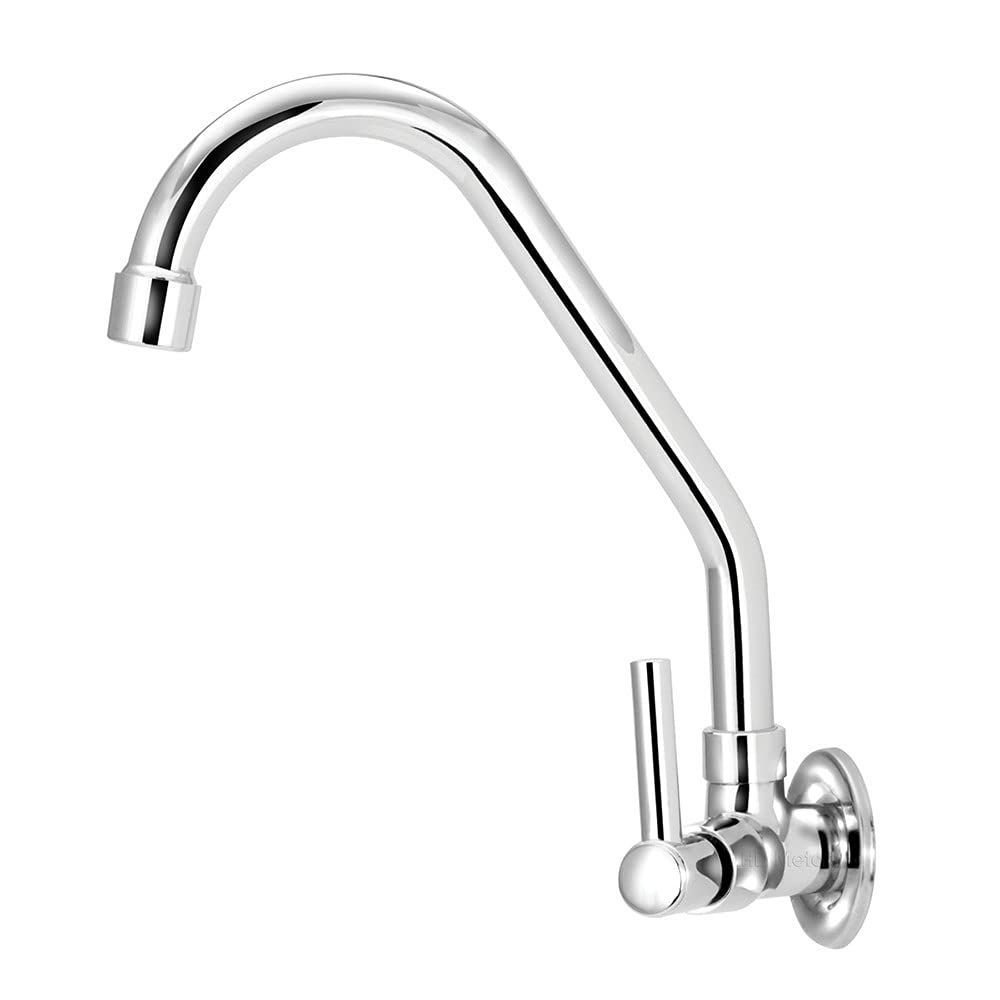 Torneira de Cozinha Metal Bica Movel Luxo de Parede 1/4v - 1