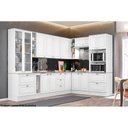 Ver imagem 2 de Gabinete de Cozinha Modulado Balcão Canto Reto Americana 1pta C/ Tampo Branco - Henn