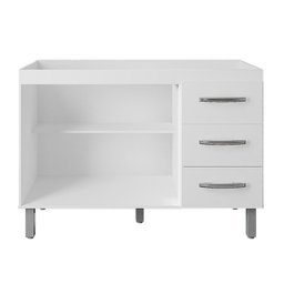 Balcão para Pia Bianca 120 Cm Branco Moblis - 4