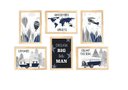 Ver imagem 1 de Kit Quadro Mundi & Balão Decorativo Quarto Criança Enxoval Bebê