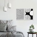 Ver imagem 3 de Kit 2 Quadros com Moldura Geométrico Formas Decoração Sala