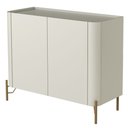 Ver imagem 5 de Buffet para Sala de Jantar 2 Portas 1 Gaveta Pés Industrial Dourado Naim I03 Luna - Lyam
