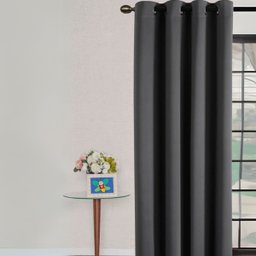 Cortina Blackout 1,40 X 2,20 Folha Unica Ilhos para Provador Corta Luz Cor Preto - 2