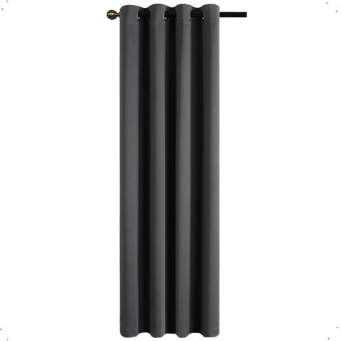 Cortina Blackout 1,40 X 2,20 Folha Unica Ilhos para Provador Corta Luz Cor Preto