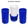 Kit 2 Ponteiras 1 Adaptador Mangueira Piscina Eco - 4