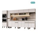 Ver imagem 2 de Cozinha Atlanta Club 18 Portas 3 Gavetas MDF-MDP 360,5cm Móveis Carraro
