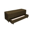 Ver imagem 3 de Recamier Com Auxiliar Casal Corino(1.38X0.50) COR:MARROM