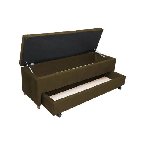 Recamier Com Auxiliar Casal Corino(1.38X0.50) COR:MARROM