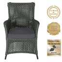 Ver imagem 3 de 4 Poltronas e 1 Mesa Igapó em Alumínio Pintura Preta Corda Náutica Estofado 11