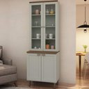 Ver imagem 2 de Cristaleira 4 Portas 100% Mdf 1533 Linha Iluminata Genialflex