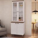 Ver imagem 1 de Cristaleira 4 Portas 100% Mdf 1533 Linha Iluminata Genialflex