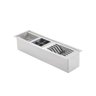 Canal Organizador Escorredor Inox Embutido 60x16 - 2