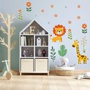 Ver imagem 3 de Adesivo de Parede Safari Flores Jardim Decoração Infantil