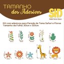 Ver imagem 5 de Adesivo de Parede Safari Flores Jardim Decoração Infantil