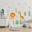 Ver imagem 4 de Adesivo de Parede Safari Flores Jardim Decoração Infantil