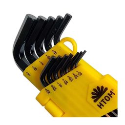 Jogo de Chave Hexagonal Longa C- 12 Pçs M. 1-16 a 3-8 Pol - Htom - 4