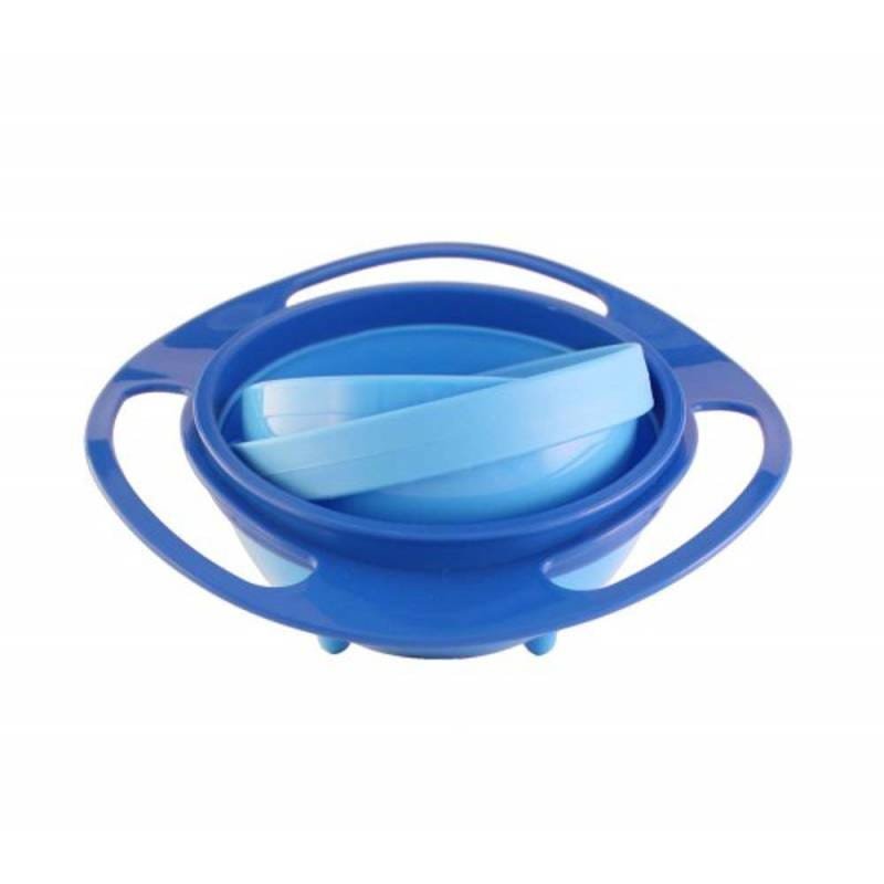 Prato Giratorio para Criança Universal Gyro Bowl 360 Sem Sujeira Azul (MC762336) - 6