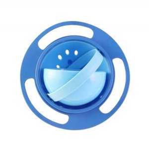 Prato Giratorio para Criança Universal Gyro Bowl 360 Sem Sujeira Azul (MC762336)
