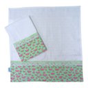 Ver imagem 1 de Kit Bebê Melancias 2 Fraldas de Boca Premium Verde- Lilifish