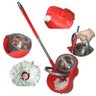 Balde Mop Esfregao Inox Centrifuga De Limpeza Para Casa Vermelho (BSL-MOP-3) - 1