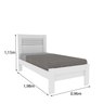 Conjunto Infantil Completo com Cama 100% MDF, Guarda Roupa e Cômoda Harmonia Espresso Móveis - 4