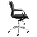 Ver imagem 3 de Cadeira Diretor Pelegrin em Couro Pu PEL-8003L Preta Design Charles Eames