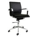 Ver imagem 1 de Cadeira Diretor Pelegrin em Couro Pu PEL-8003L Preta Design Charles Eames