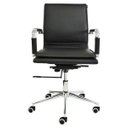 Ver imagem 2 de Cadeira Diretor Pelegrin em Couro Pu PEL-8003L Preta Design Charles Eames
