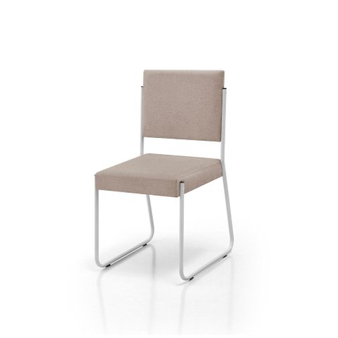 Kit 4 Cadeiras Saki para Cozinha Revestida em Linho Klm Store