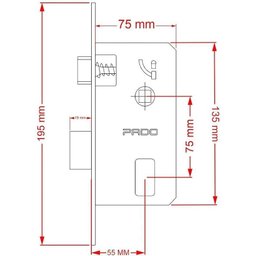 Fechadura Vivaldi Rq3 885-10pe Ctl-55 Ept Pado - 3