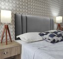 Ver imagem 1 de Cabeceira Queen Estofada Double Corano Cinza 160 X 120 Rbl