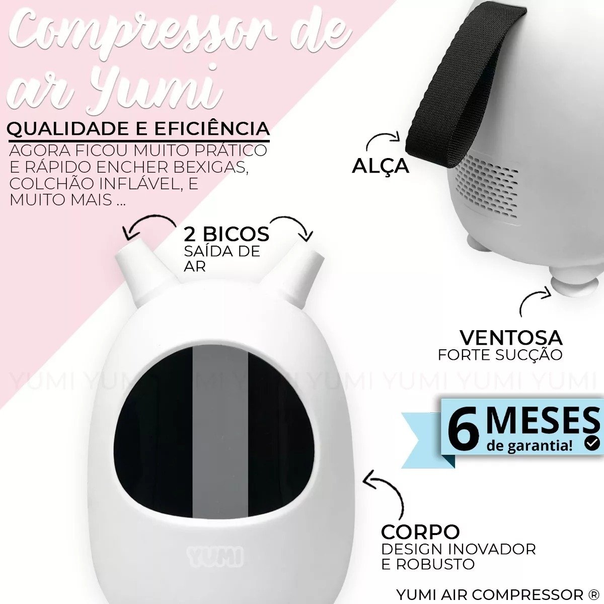 Compressor Elétrico de Balões600w 110v Inflador para Festas e Decorações de Bexigas Premium - 7