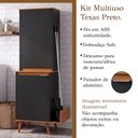 Ver imagem 2 de Kit Multiuso Texas Preto para Organização de Casa com Design Moderno e Amplo Espaço Interno