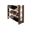 Ver imagem 6 de Armário Sapateira Casal Az1006 C/ 8 Prateleiras Branco/nogal - Tecno Mobili