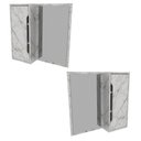 Ver imagem 5 de Espelheira para Banheiro BN3648 Mármore Branco 60x60cm Tecnomobili