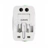 Adaptador Tomada Universal Padrão 150 Países Uk Europa Eua Asia Viagem Bivolt 110/220 Bivolt Aio - 1