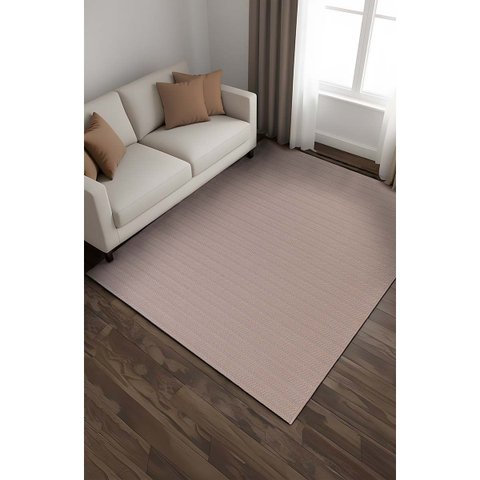 Tapete Sisal Sala Quarto Antiderrapante 3,00x4,00m Riviere:Nive Bege/3,00x4,00m