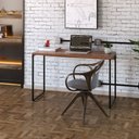 Ver imagem 2 de Mesa de Escritório Escrivaninha 120cm Dynamica Industrial C08 Nogal - Mpozenato