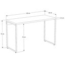 Ver imagem 4 de Mesa de Escritório Escrivaninha 120cm Dynamica Industrial C08 Nogal - Mpozenato