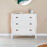 Cômoda 3 Gavetas Madeira Maciça Antoinette Branco Idimex - 1